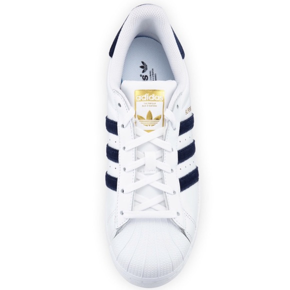 NWOT Adidas Superstar Sneaker with velvet stripes - Picture 2 of 7